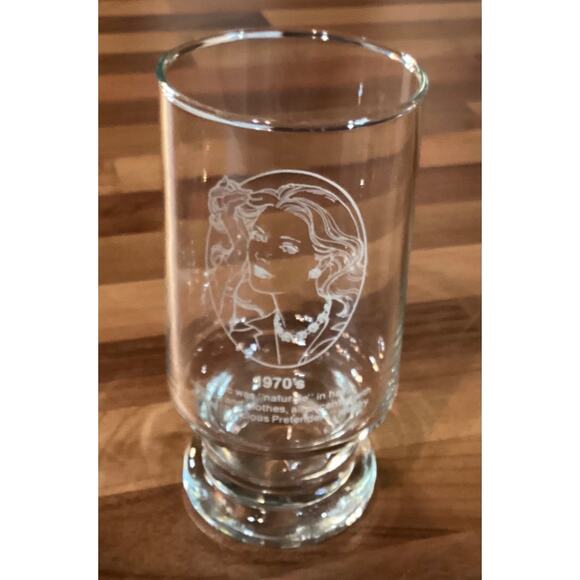 Avon Advertising Tumblers Gibson Girl Flapper Age Fashion Set of 3 Glasses 5.5” - Picture 7 of 9